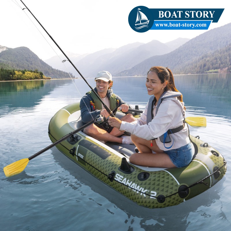 เรือยาง INTEX รุ่น SEAHAWK 2 นั่งได้ 2 ท่าน  อุปกรณ์ครบพร้อมปั๊มสูบลม_4